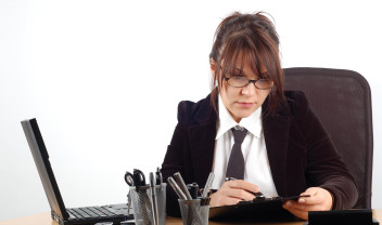 business woman at desk #19
